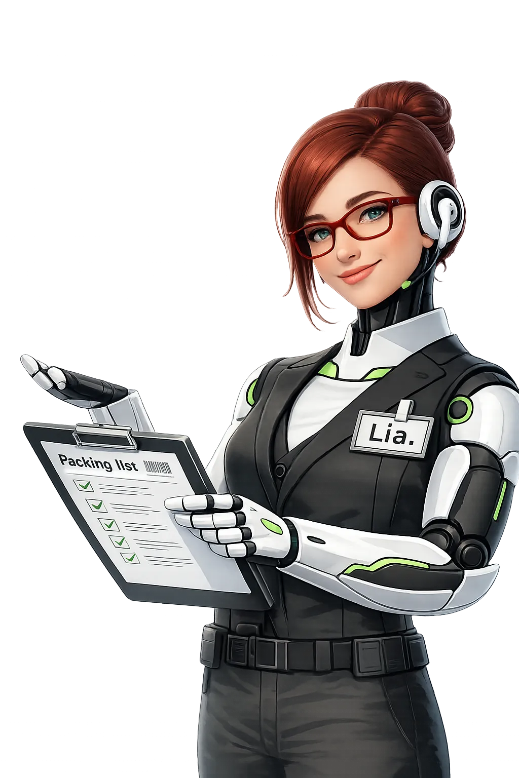Robot Lia, Logística e inventario